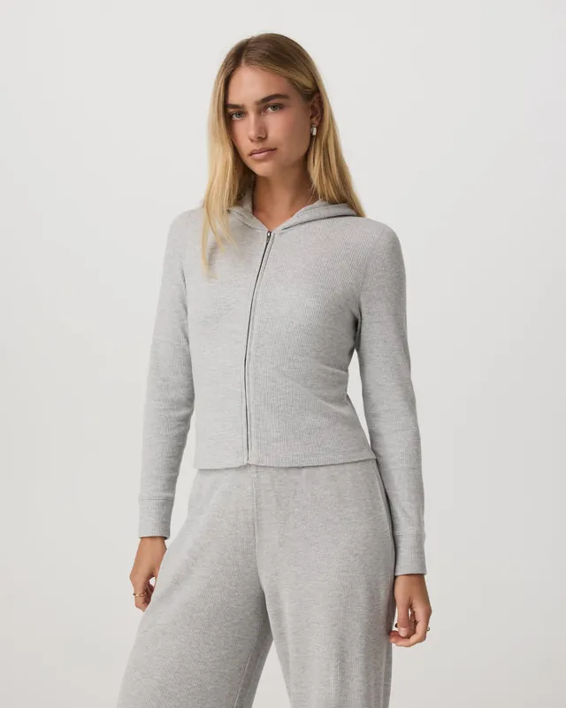 SK0001245-US20260706-143055-0 Waffle Full Zip Hoodie - Image 1
