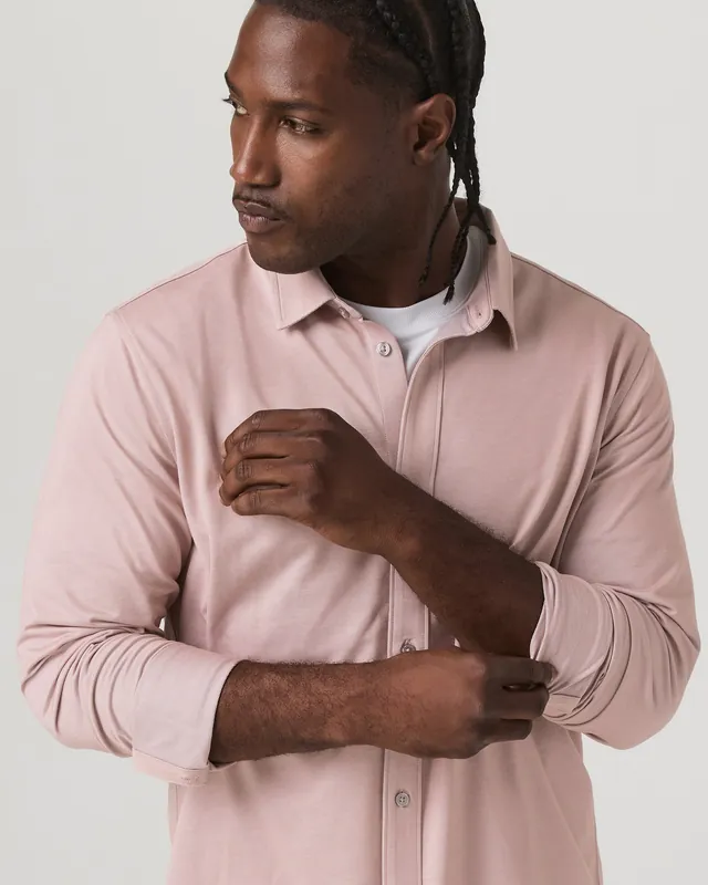 SK0001496-US20260706-143055-0 Long Sleeve Knit Oxford Button Down - Classic Fit - Image 1