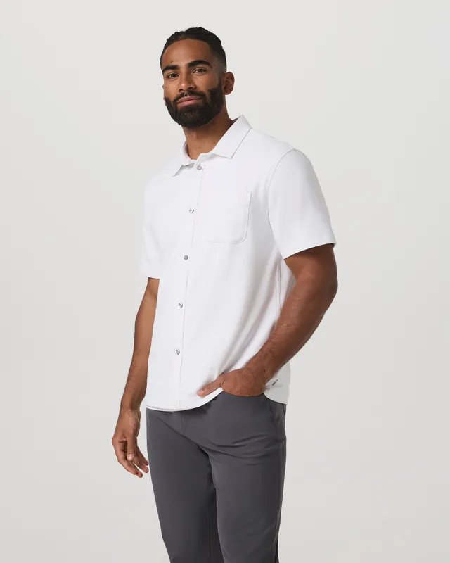 Short Sleeve Ponto Button Down Shirt