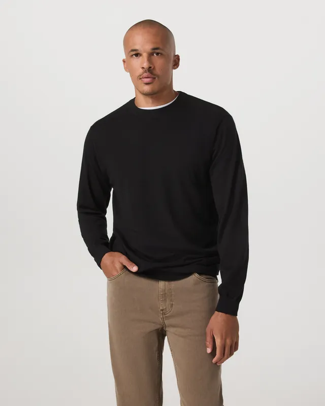 SK0001593-US20260706-143055-0 Merino Fine Gauge Wool Sweater - Image 1